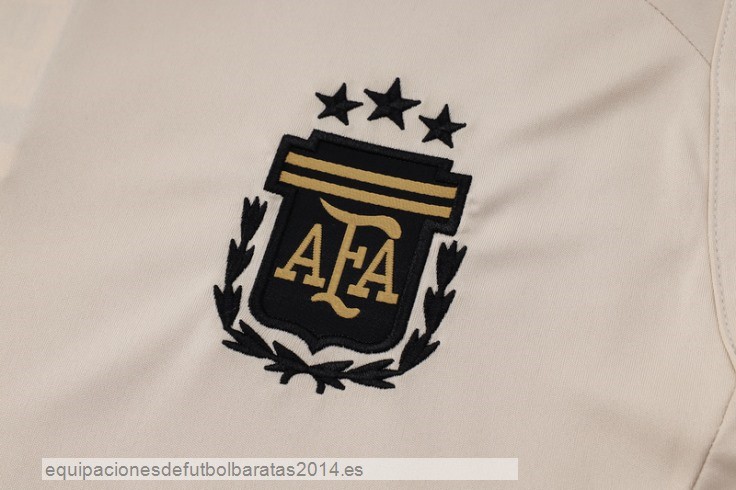 Nuevo Entrenamiento Sin Mangas Argentina 2024 Amarillo Azul Baratas